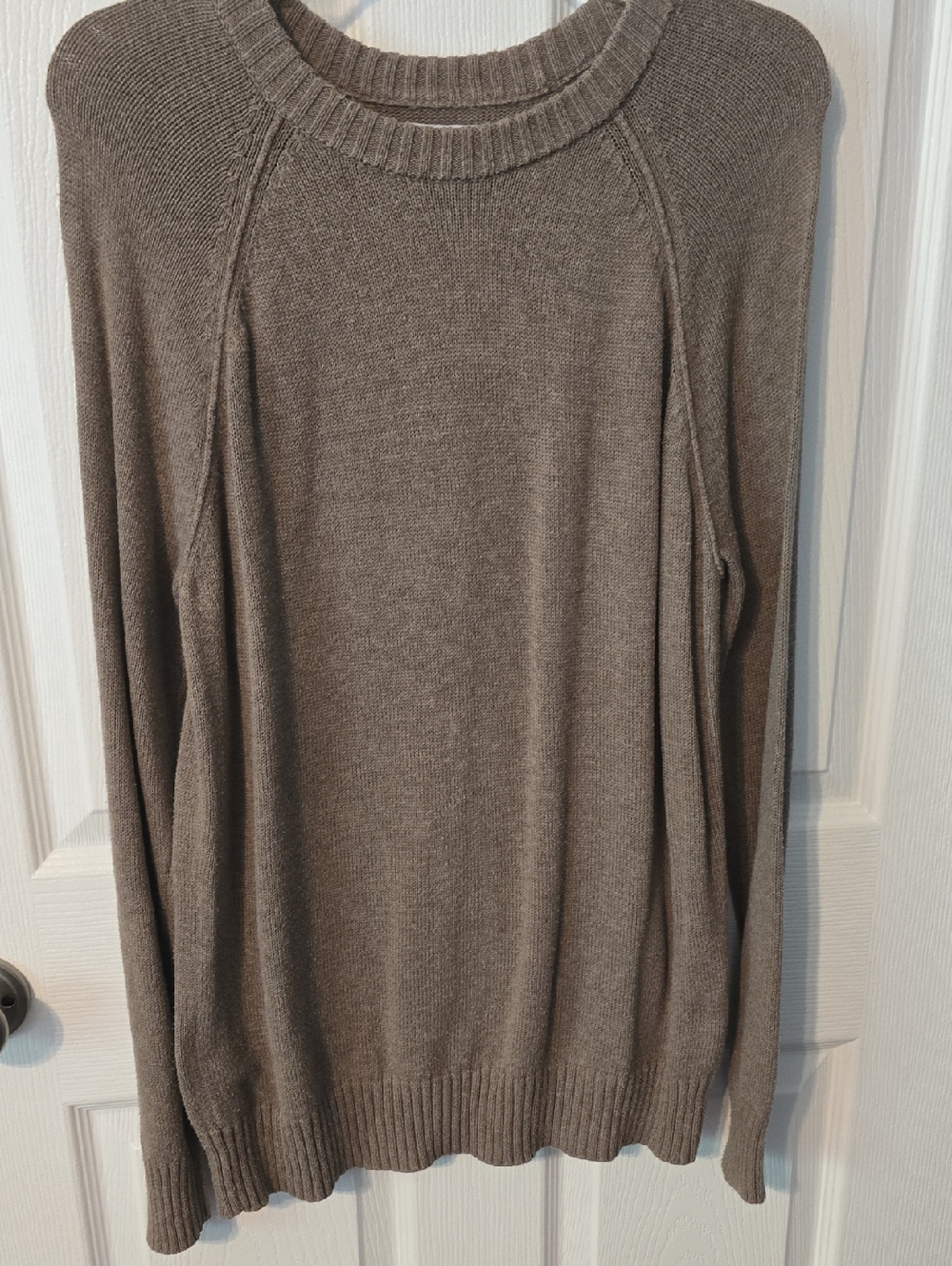 Kim Rogers Taupe Crew Neck Sweater